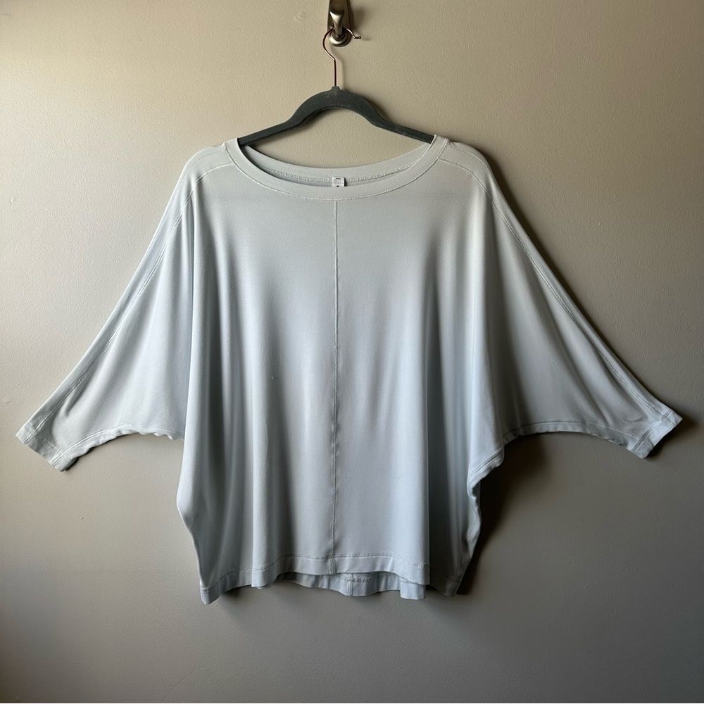 Athleta Relaxed Weekender Top Dolman Sleeve Slouchy Light Mint Modal Size XXS/XS